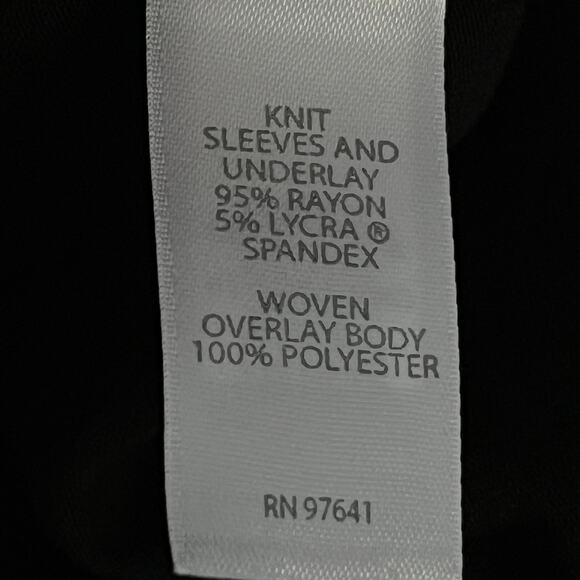 J. Jill Tunic Wearever Collection Black Contrast Knit Holiday Dressy 2X NWT $99 - Picture 7 of 9